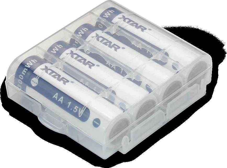 Įkraunamos baterijos R06 / AA 1.5V Xtar 2000mAh (4 vnt. dėžutėje) su apsauga
