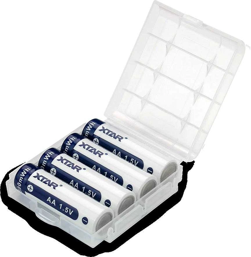 Įkraunamos baterijos R06 / AA 1.5V Xtar 2000mAh (4 vnt. dėžutėje) su apsauga