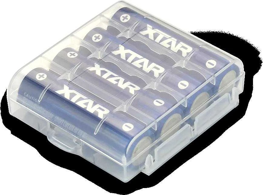 R06 / AA 1,5 V Xtar 2500 mAh baterijos (4 vnt. dėžutė) su apsauga