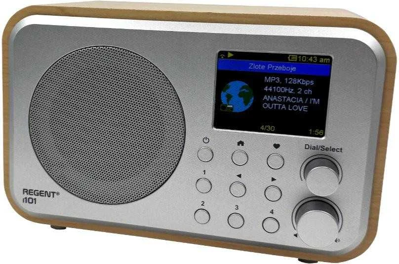 FEG Radio internetowe Ferguson Regent i101 | DAB+ | FM RDS / Akumuliatorius 2000 mAh (Jasne Drewno)