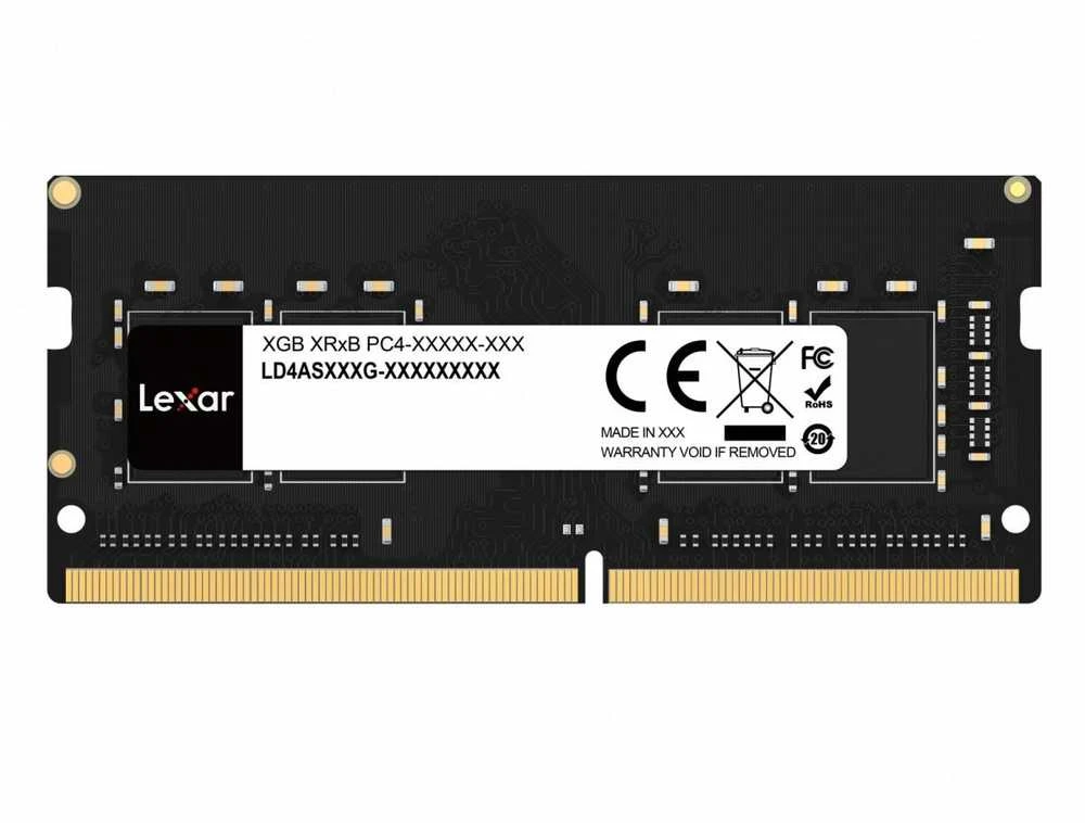 Nešiojamo kompiuterio atmintis Lexar | 16 GB | DDR4 | 3200 MHz | Užrašų knygelė | Registracijos Nr. | ECC Nr