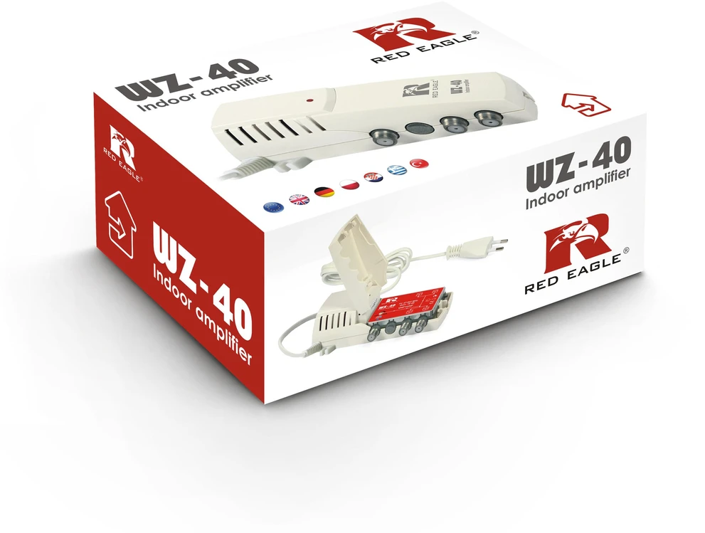 Red Eagle Raudona Eagle DVB-T/T2 WZ-40 Raudonas EAGLE stiprintuvas
