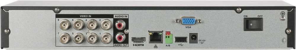 Dahua Technology Co Pentabrid 4K įrašymo įreng. 8kam. XVR7108H-4K-I3. 4K 15 kadrų per sekundę. SMD Plus, H.265, 1 HDD