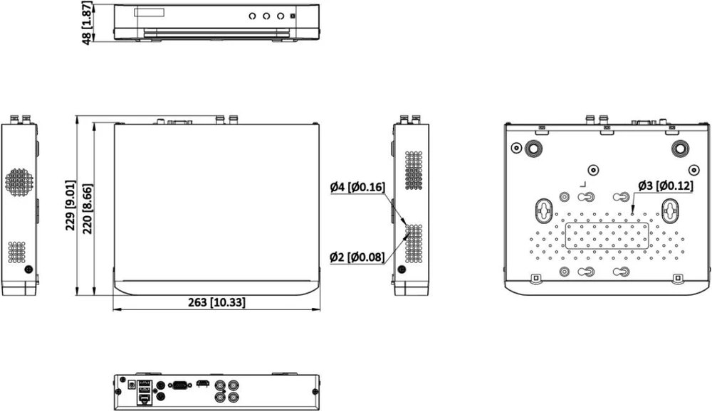 Hikvision Value Series IDS-7204HUHI-M1/T tinklinis vaizdo įrašymo įrenginys (NVR) Juoda