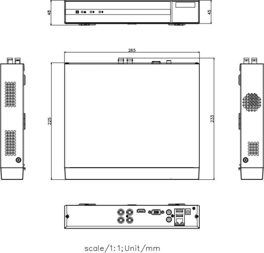 „Carruzzo 5-in-1 Hilook“ 4 kanalų 5MP DVR-204Q-M1 (E)