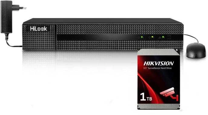 Hikvision HiLook DVR-4CH-5MP skaitmeninis vaizdo įrašymo įrenginys (DVR) Juoda