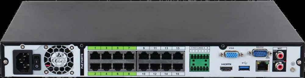 IP REGISTRATORIUS NVR5216-16P-EI 16 KANALŲ, 16 PoE WizSense DAHUA