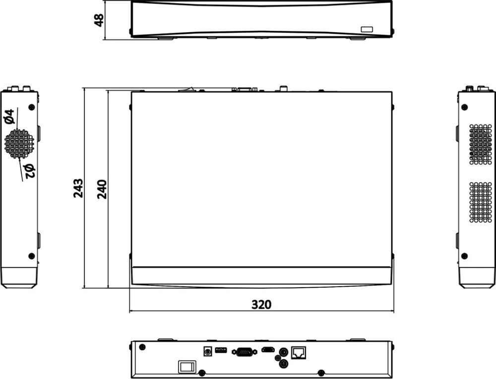 IP REGISTRATORIUS DS-7616NXI-K1(D) 16 KANALŲ AcuSense Hikvision