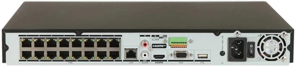 IP REGISTRATORIUS DS-7616NXI-K2/16P(D) 16 KANALŲ, 16 PoE AcuSense Hikvision