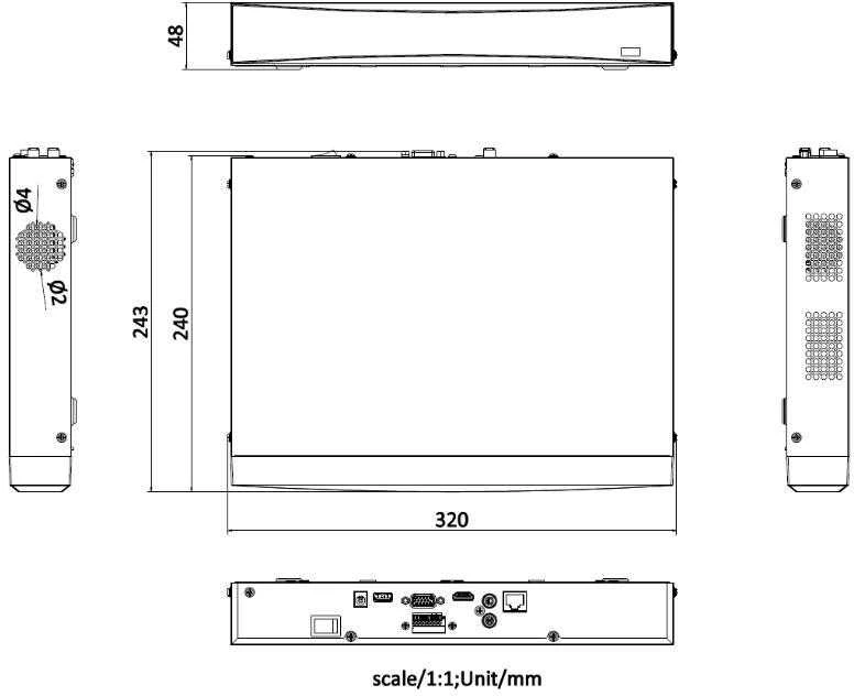 IP REGISTRATORIUS DS-7616NXI-K2/16P(D) 16 KANALŲ, 16 PoE AcuSense Hikvision