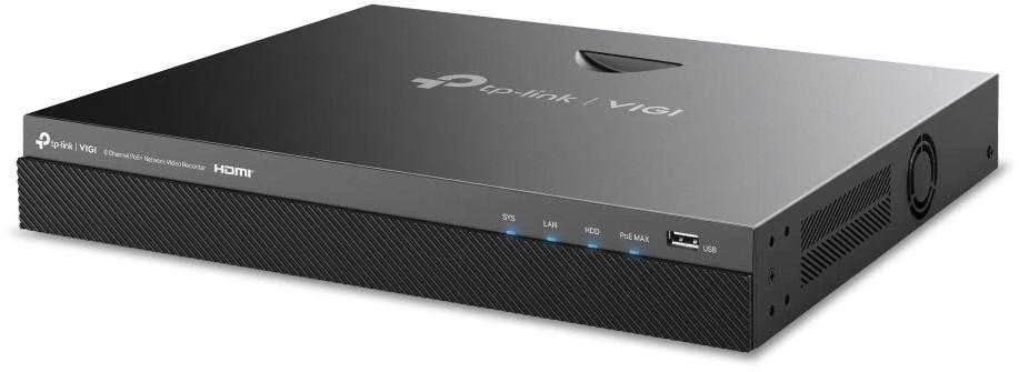 Tinklo Priedas - TP-LINK VIGI NVR2008H-8MP 8MP, PoE+, USB 2.0, eSATA