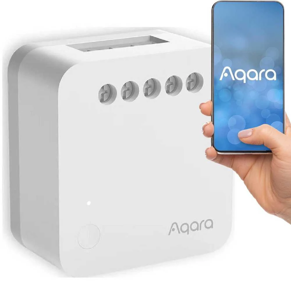 „Aqara“ vieno jungiklio modulis T1 (be neutralės) Baltas