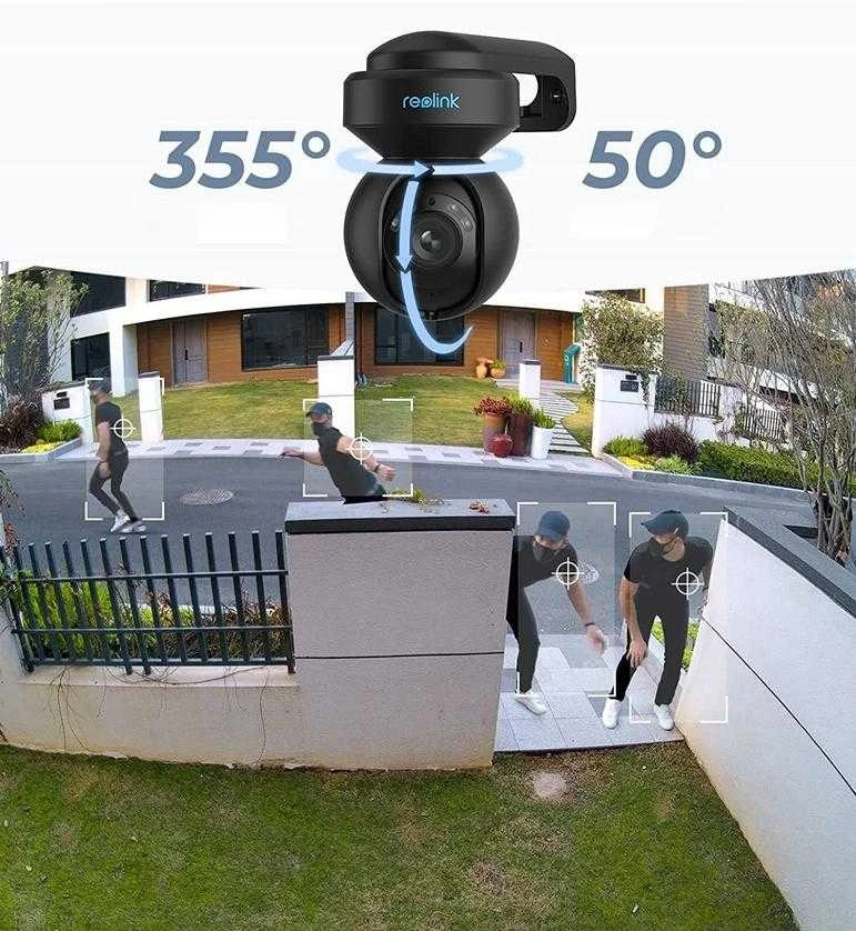 Reolink | Išmanioji WiFi kamera su judesio prožektoriais | E serija E540 | PTZ | 5 MP | 2.8-8/F1.6 | IP65 | H.264 | Micro SD, maks. 512 GB