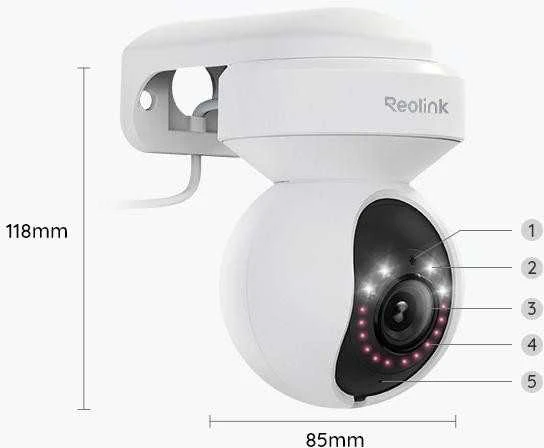 Tinklo kamera Reolink E1 Outdoor 124.46 CHF