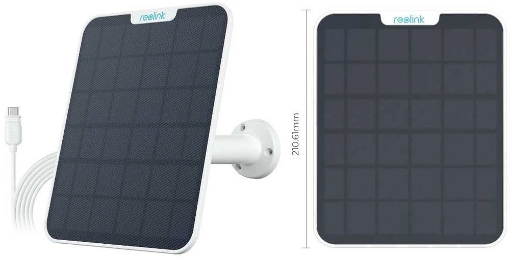 Saulės kolektorius Reolink SP2-W, IP65, Baltas