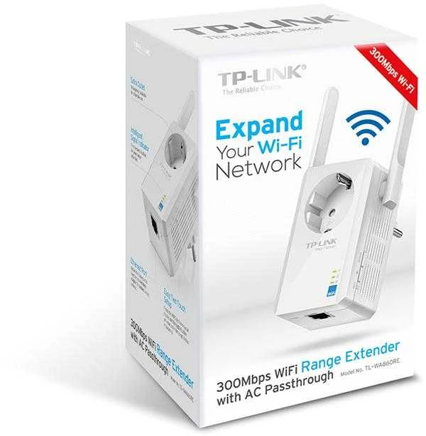 Maršrutizatorius TP-Link TL-WA860RE tinklo stiprintuvas Baltas 10, 100 Mbit/s