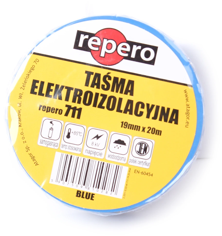 Repero Izoliacinė juosta 0,13 mm x 19 mm x 20 m, mėlyna