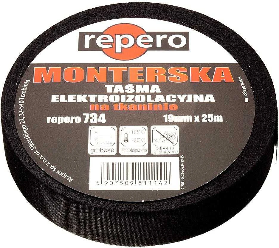 Blue Line REPERO 734 MONTAŽO JUOSTA, ŠAFRONO SPALVA 19 MM x 25 M
