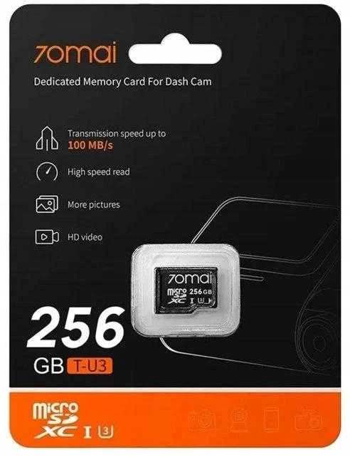 70mai Omni X800 4K set Juoda + karta 70mai SD 256GB
