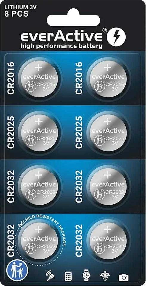 everActive 3V baterijų rinkinys blisteryje