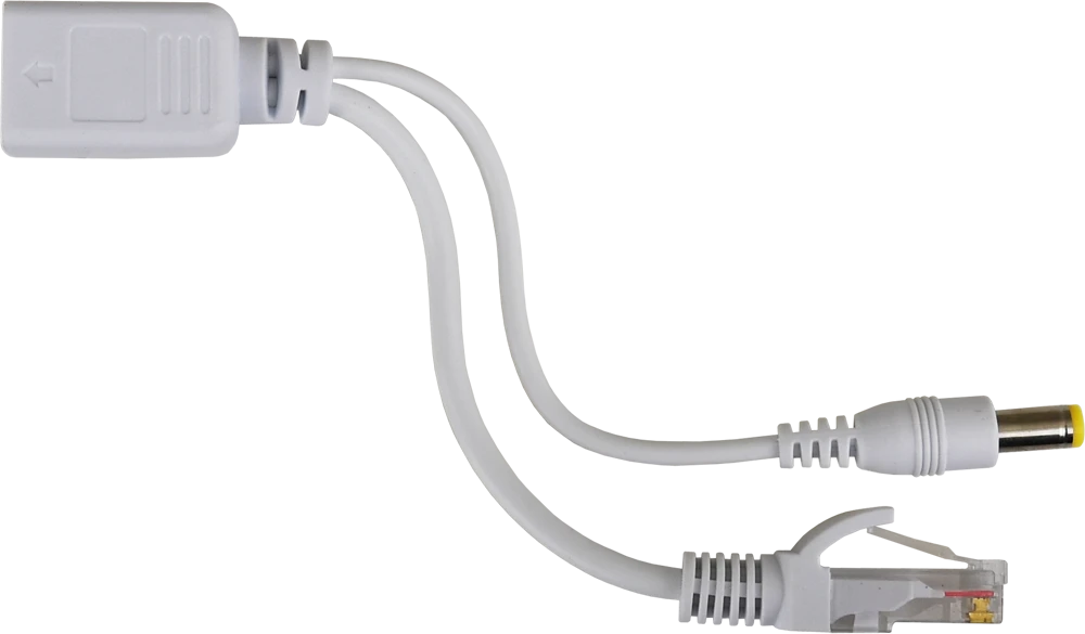 Pulsar P-POE1 PoE adapteris, RJ45 ir 2.1/5.5 jungtys