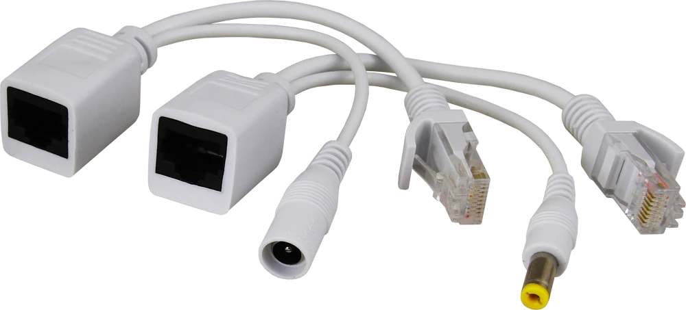 Pulsar P-POE1 PoE adapteris, RJ45 ir 2.1/5.5 jungtys