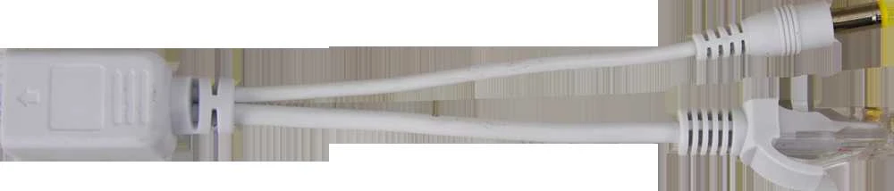 Pulsar P-PoE1 skirstytuvas su RJ45 ir DC jungtimis