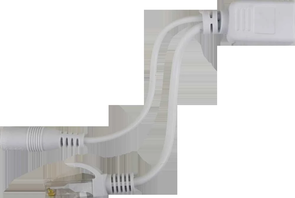 Pulsar P-PoE1 skirstytuvas su RJ45 ir DC jungtimis