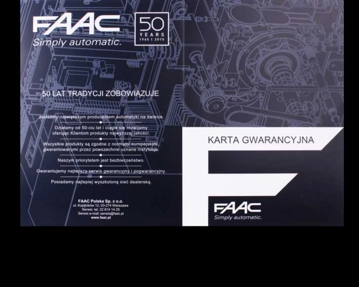 Alfa Long komplektas - FAAC 414 10m dvivėriams vartams