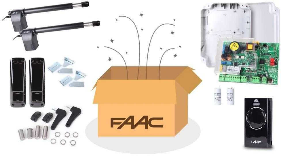 VARSTOMŲ VARTŲ PAVARA FAAC-ALFA-SHORT/KIT - DVIVĖRIŲ VARTŲ RINKINYS