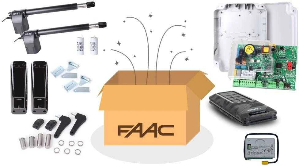 FA1 Alfa trumpas komplektas FDS – FAAC 414, skirtas 6 m dvigubiems vartams