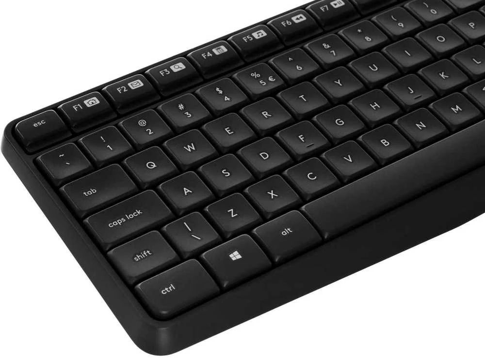 Belaidis klaviatūros ir pelės rinkinys Logitech MK235, US išdėstymas