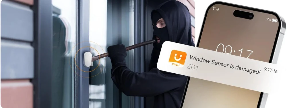 Rinkinys Signalizacijos IMOU: Vartai ZG2, Nuotolinio valdymo pultas ZB1 (2 vnt.), Durų ir langų jutiklis ZD1 (4 vnt.), Judesio jutiklis ZP1 (2 vnt.), Signalizacijos sirena ZR1, Kamera Ranger 2C 3MP