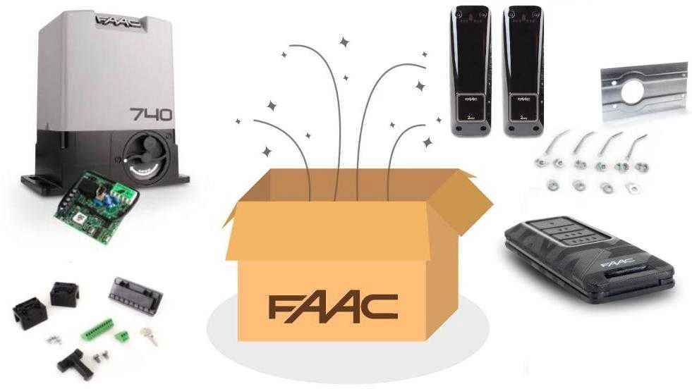 FA1 Delta 2 Set – FAAC 740 for 500kg sliding gates