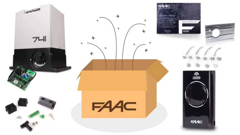 PAVARA STUMDOMIEMS VARTAMS FAAC-DELTA-3/KIT - PRADINIS RINKINYS