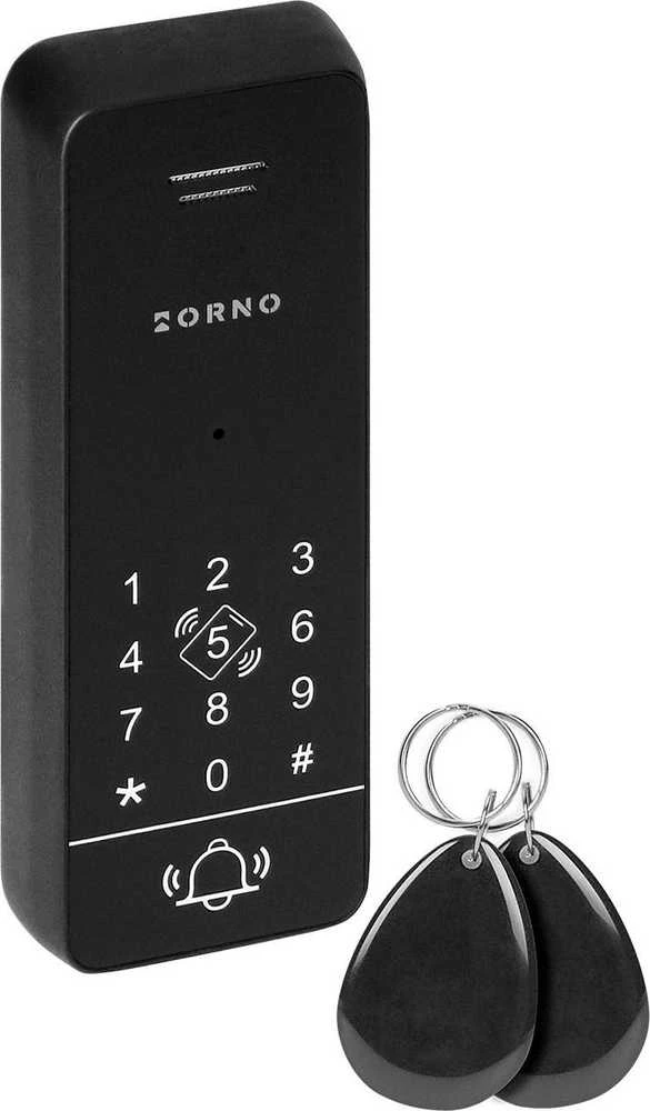 ORN SANDI, vienos šeimos domofono komplektas, be ragelio, 2 laidų, užšifruotas, RFID, baltas