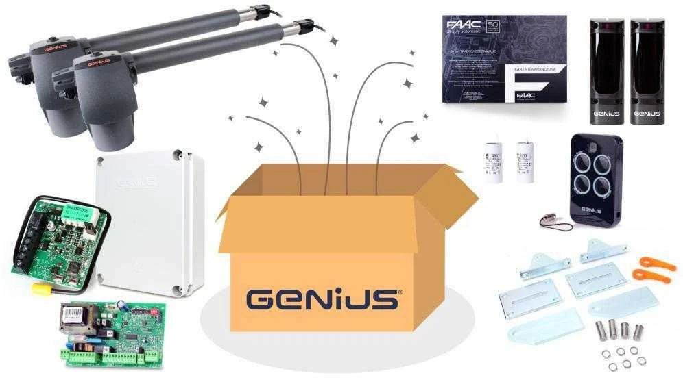 VARSTOMŲ VARTŲ PAVARA GENIUS-GBAT-300/KIT - DVIVĖRIŲ VARTŲ RINKINYS
