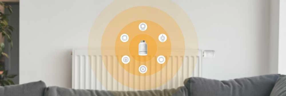 IMOU KIT-TRV1-EU-2 ZigBee termostatinės galvutės rinkinys su 6 adapteriais ir šliuzu