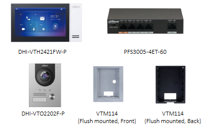 VIDEO DOMOFONO RINKINYS KTP01-S2(F) DAHUA