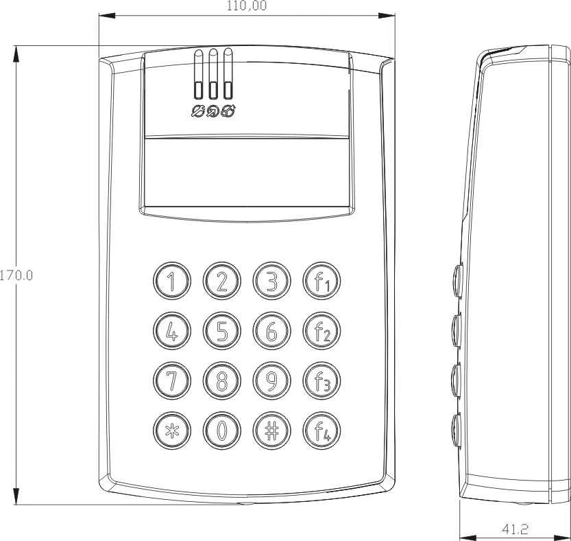 Prieigos valdiklis ROGER PR602LCD-DT-I