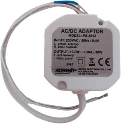 Ropam Impulsinis maitinimo šaltinis ESPE LP-3012 (30W, 2.5A/12V, hermetinis IP67, 50x47x25)