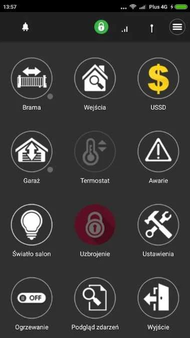 Ropam BasicLTE-PS-D4M valdymo programėlės sąsaja