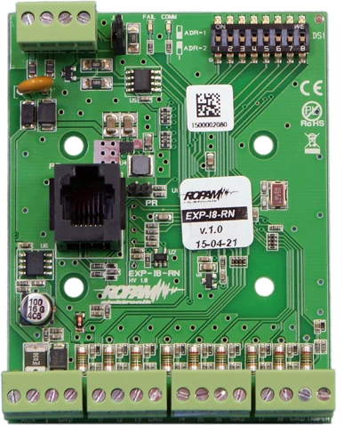 Ropam EXP-I8-RN plėtimo modulis su jungtimis