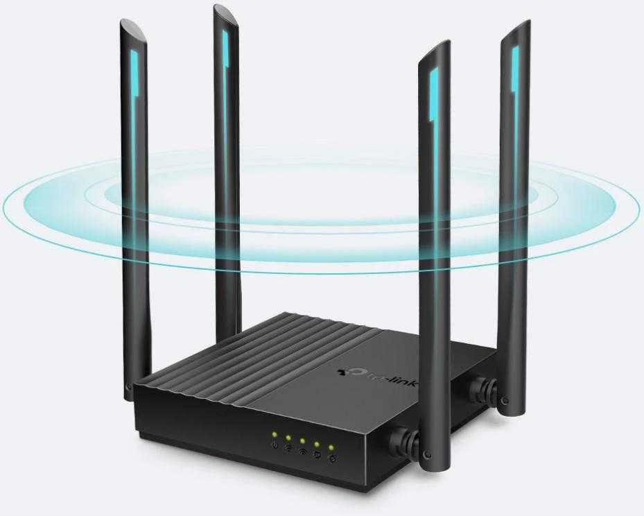 TP-LINK Archer C64 AC1200 dviejų dažnių WiFi maršrutizatorius