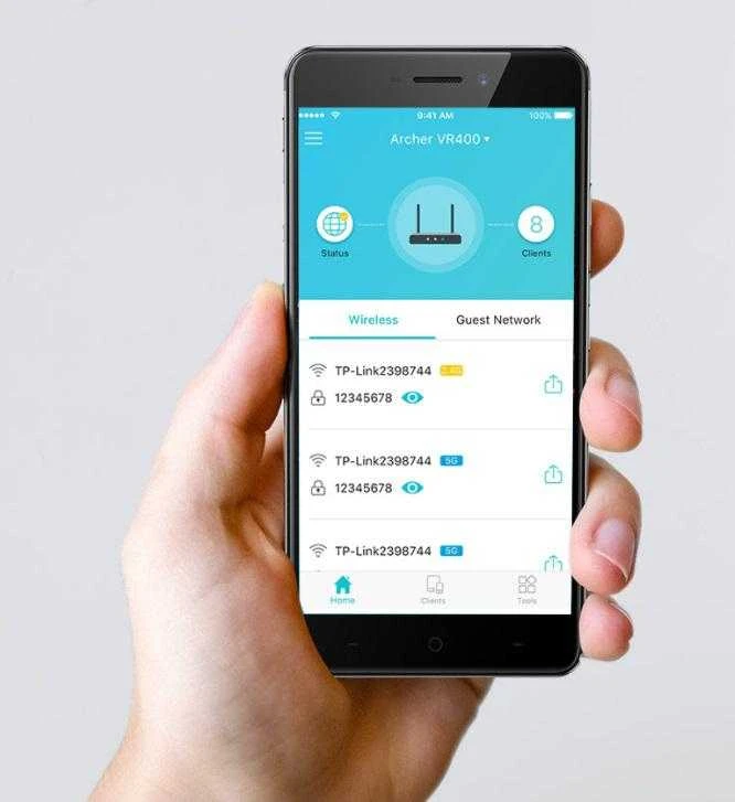Belaidis Maršrutizatorius - TP-Link Archer AC1200 MU-MIMO VDSL/ADSL 4 LAN Prievadai Juodas
