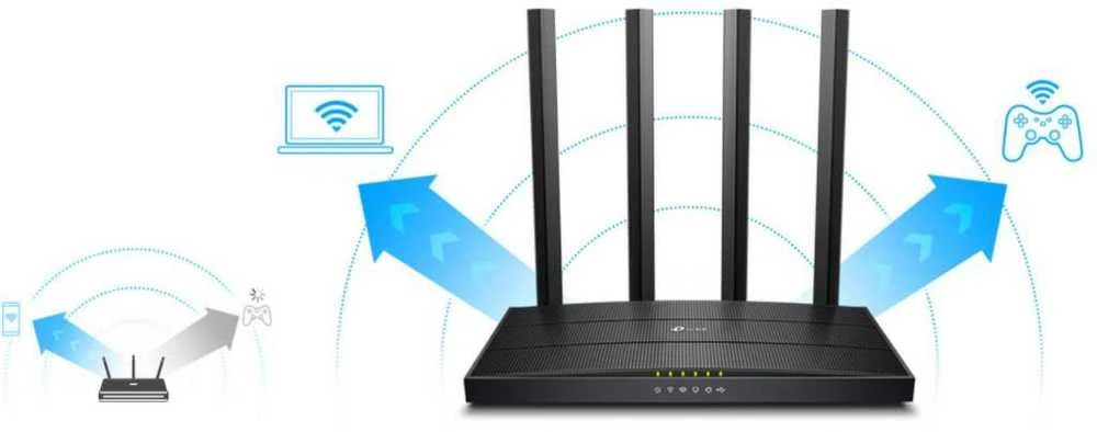 TP-LINK | AC1200 belaidis gigabito maršrutizatorius | Archer C6U | 802.11ac | 300+867 Mbit/s | 10/100/1000 Mbit/s | Ethernet LAN (RJ-45) jungtys 4 | Mesh palaikymas: Ne | MU-MiMO: Taip | Ne, mobilusis plačiajuostis ryšys: Ne | Antenos tipas: Išorinė | 1× USB 2.0