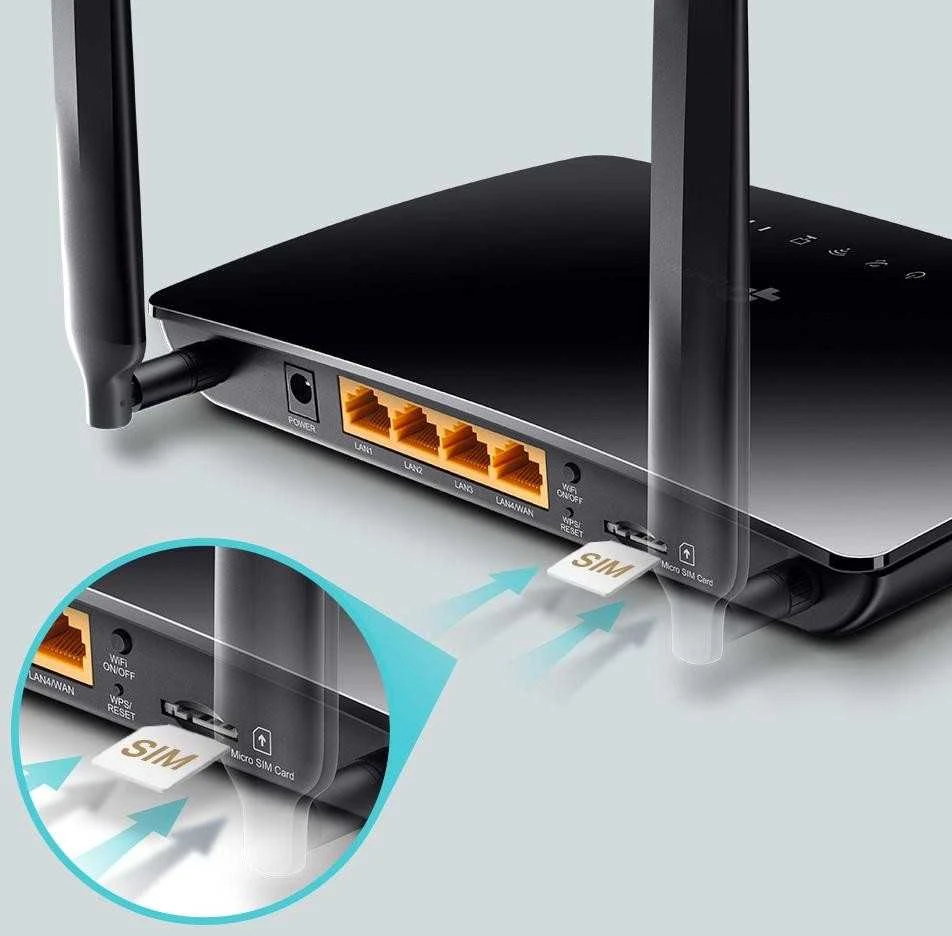 TP-LINK 300MBit/s WLAN N 4G LTE Maršrutizatorius