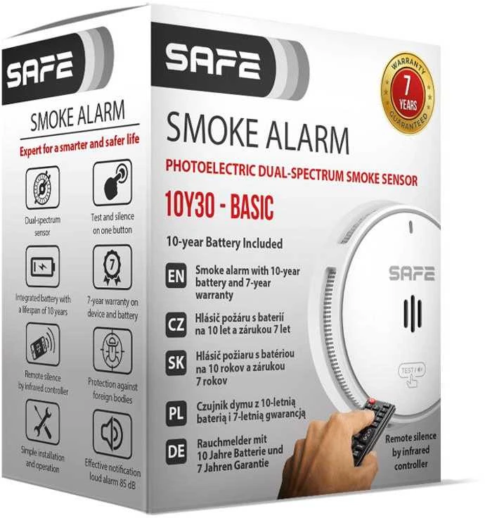 SAFEHOME SAFE 10Y30-BASIC Gaisro detektorius
