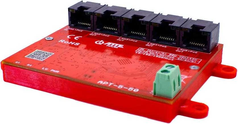 Šakotuvas AT3 SWITCH‘AS POE / EXTENDER APT-5-50 5 PRIEVADŲ ATTE