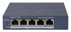 Šakotuvas SWITCH POE DS-3E1505P-EI 4 PRIEVADŲ Hikvision